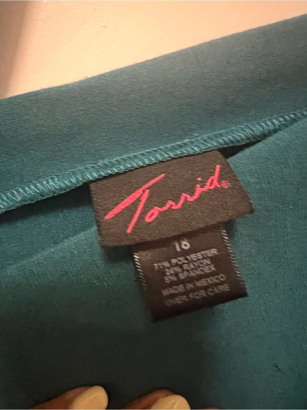 Torrid teal peplum dress